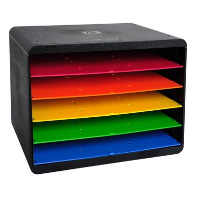 Боксы с выдвижными лотками удобны для хранения продукции А4, особенно альбомного формата