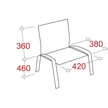 Стул UD_Серна (СМ-7/22) каркас белый, к/з К-18 ярко-зеленый