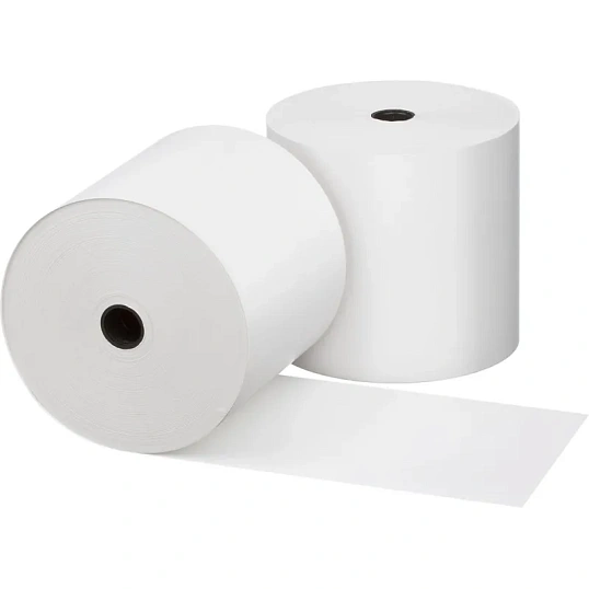 Ролики для касс 80мм, 70м, вт.12, 44гр/м2, 8рул/уп(спайка)(ДТМ)