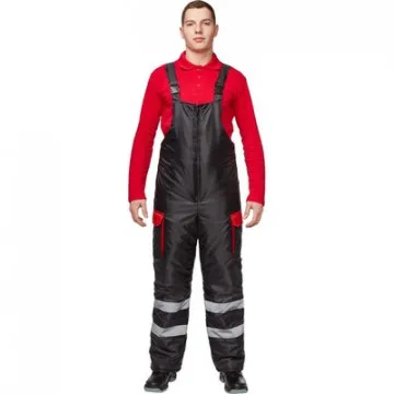 Костюм рабочий зимний муж з26-КПК черн/красн (р.44-46) 170-176