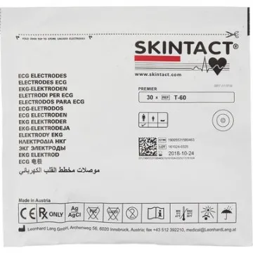 Электроды для ЭКГ однораз. D 60 н/тк, ж.гель, холтер, Skintact T-60, 30 шт.