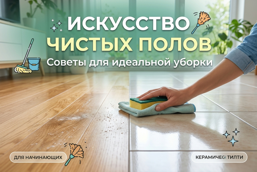 Как научиться мыть полы быстро и качественно