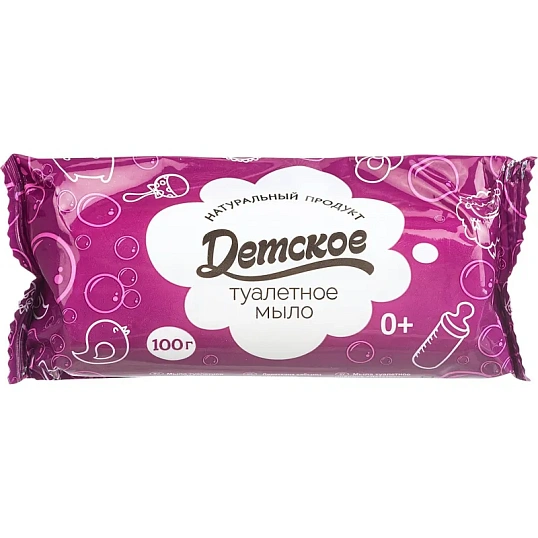 Мыло туалетное твёрдое Детское 100 гр.РМЗ_486787