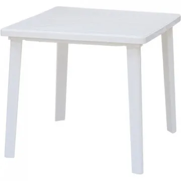 Стол пластиковый SPG_квадратный 80х80, белый