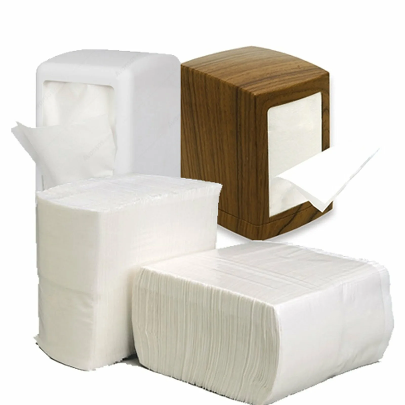 Диспенсеры настольные и салфетки к ним