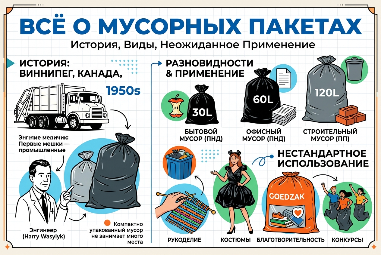 Пакеты для мусора и не только