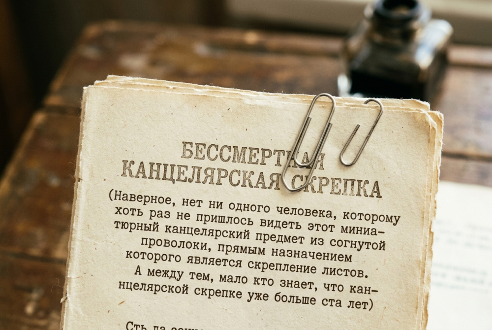 Бессмертная канцелярская скрепка