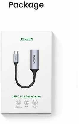 Адаптер UGREEN CM297 USB-C to HDMI Adapter серый космос (70444)
