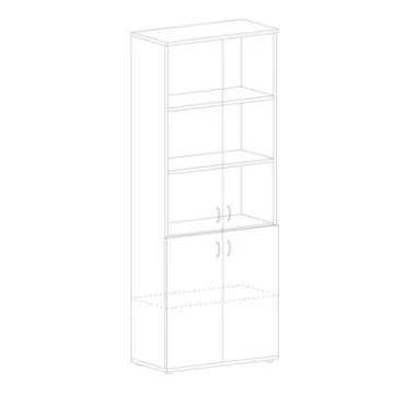 Шкаф SL Imago   зак.со стек.СТ-1.2венге магия(СТ-1,Д-3Пр,Д-3Л,С-2-2ш