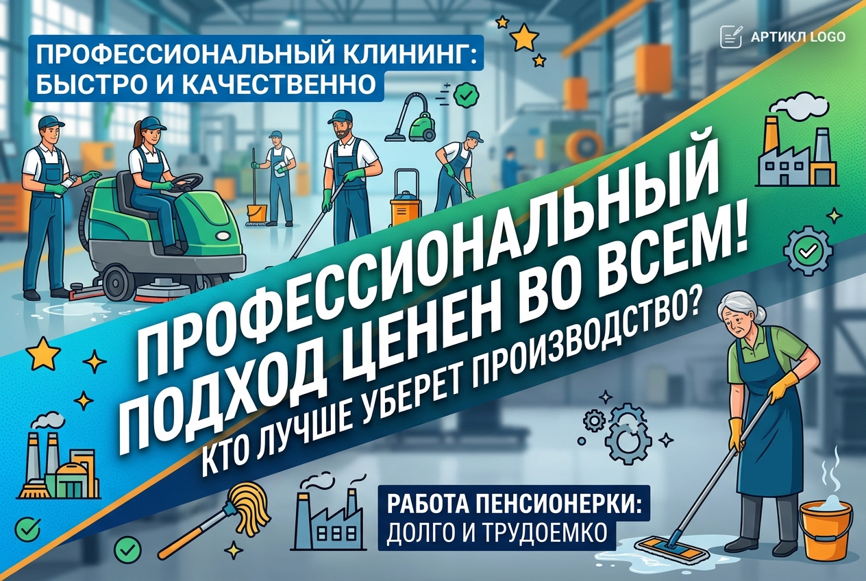 Профессиональный подход к уборке помещений