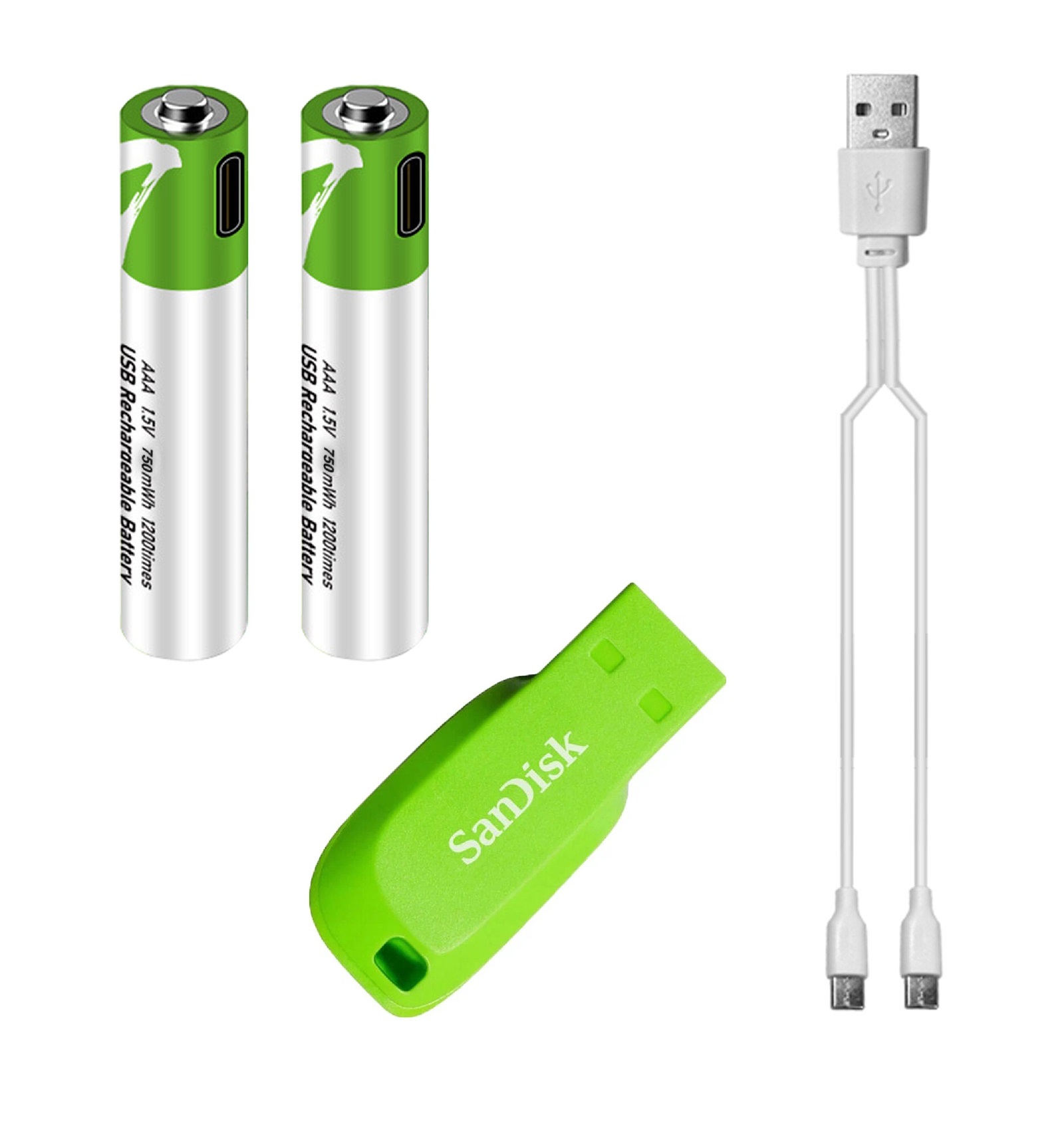 Батарейки, флешки, аксессуары USB