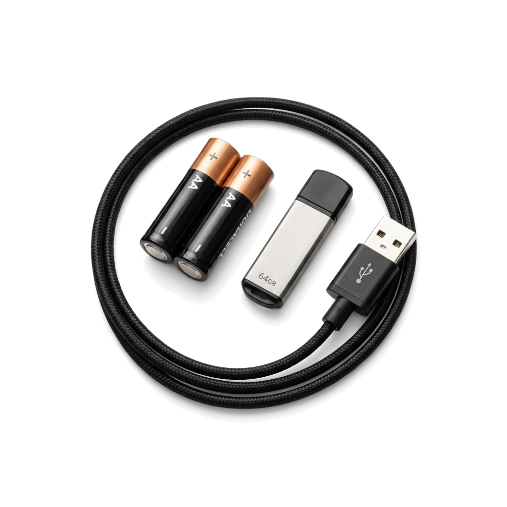 Батарейки, флешки, аксессуары USB