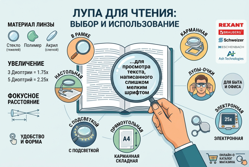 Лупы для чтения: мелкий шрифт – не проблема