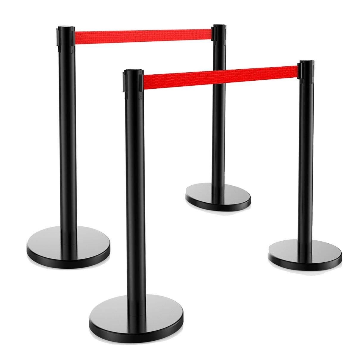 Столбики оградительные, ленты вытяжные