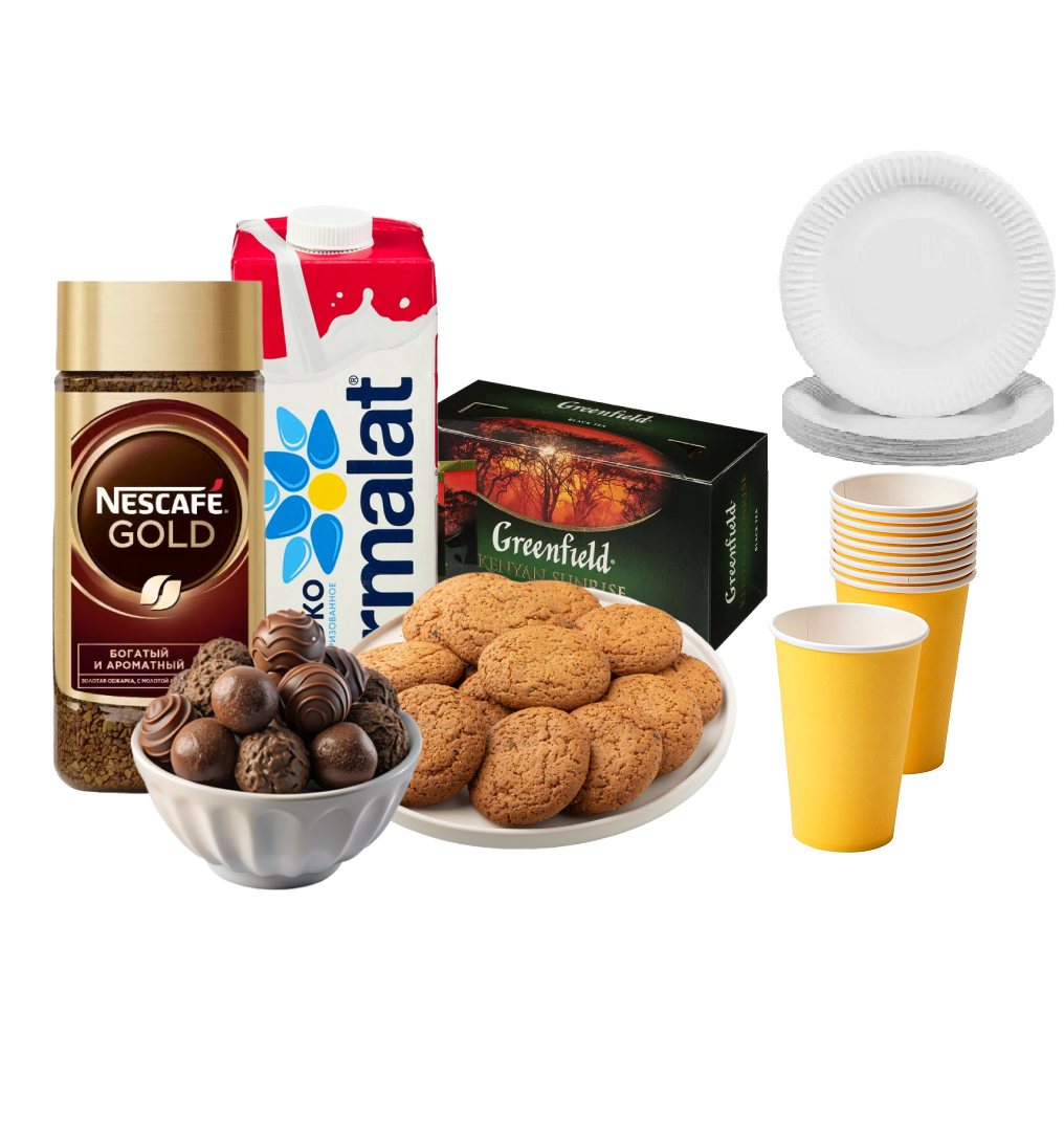 Продукты питания и одноразовая посуда