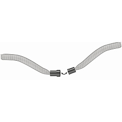 Бейдж DURABLE D8139 (60х90мм, горизонтальный, синий ремешок, 10шт/упак)