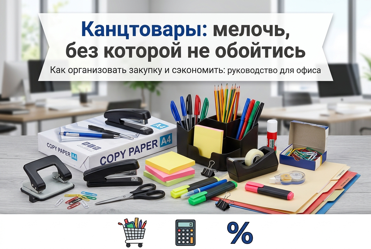Как обеспечить офис канцтоварами?