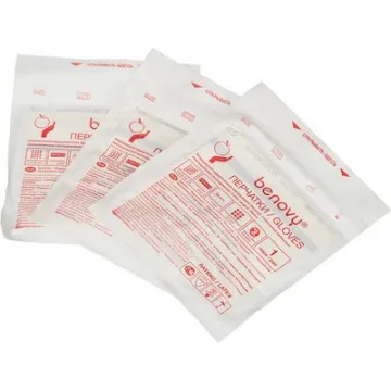 Перчатки мед.хирург. латекс., стерил. неопуд. ПАФ,  Benovy  р-6,5 50 пар/уп