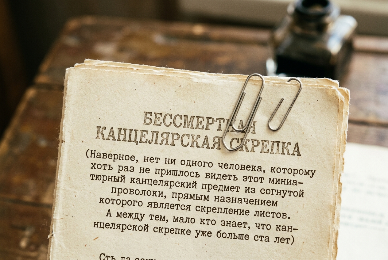 Бессмертная канцелярская скрепка