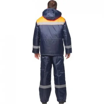 Куртка рабочая зимняя муж з32-КУ син/оранж оксф 44-46/170-176