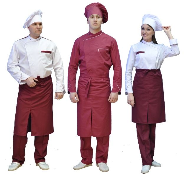Униформа для поваров, официантов и пищевых производств