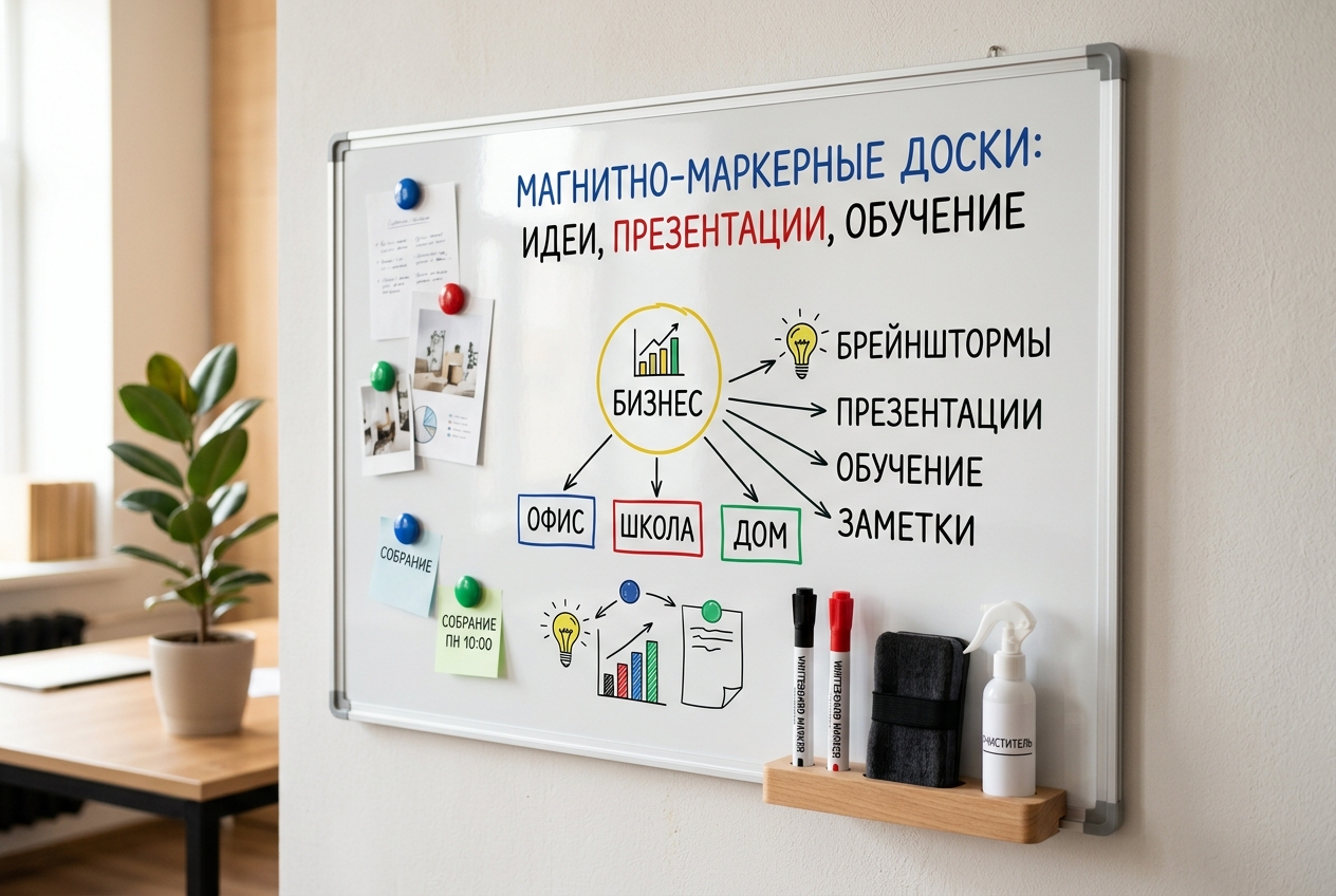 Как выбрать магнитно-маркерную доску и ухаживать за ней