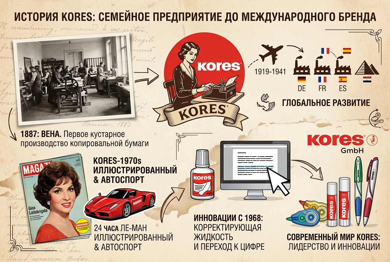 Kores – история знаменитого бренда офисных и канцелярских принадлежностей