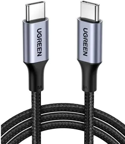 Кабель UGREEN US316 (70429) USB-C 2.0 to USB-C 2.0 5A 2 м.черный