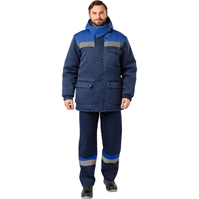 Куртка зимняя мужская з08-КУ, цв. син/вас с СОП (р.56-58) 194-200