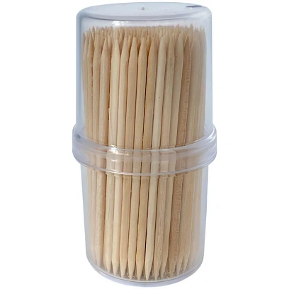 Зубочистки деревянные (берёза), 190 шт./уп. (спендер) 