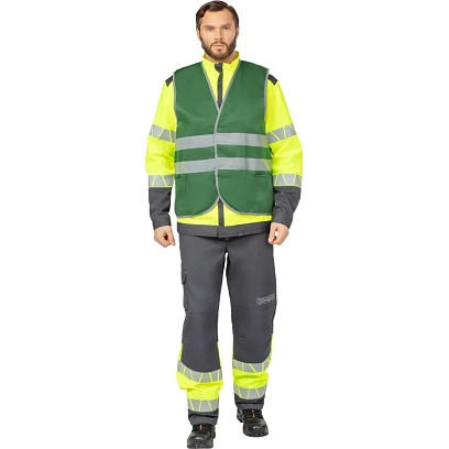 Жилет зеленый с СОП (р.3XL/60-62)