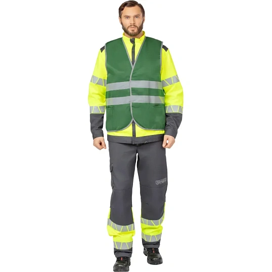 Жилет зеленый с СОП (р.3XL/60-62)