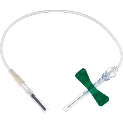 Игла-бабочка 21G 19см зел. с луер-адапт. VACUETTE Safety 450081V1 90шт/уп