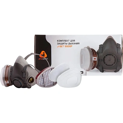 Комплект защитный JetaSafety 5500P(перч,п/маска,фильтр,предфильт,держат)р.L
