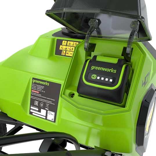 Снегоуборщик аккумуляторный Greenworks G40ST40, 40V АКБ 4 Ач и ЗУ 2603607UB