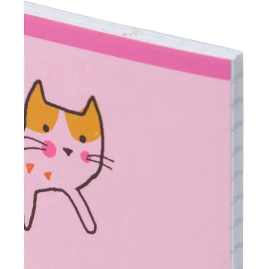 Тетрадь общая А5 48л №1School Friendly cats,клет,скреп, ВД-лак