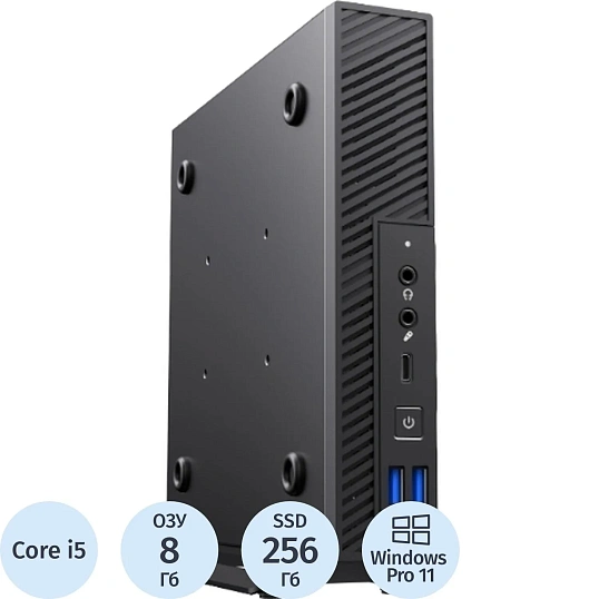 Неттоп Rikor USFF 101.1/i5-12400/1x8Gb/1x256Gb/Win11Pro