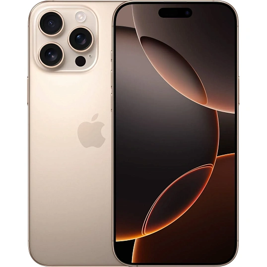 Смартфон Apple iPhone 16 Pro A3292 1Tb беж.тит.(MYNA3AH/A)