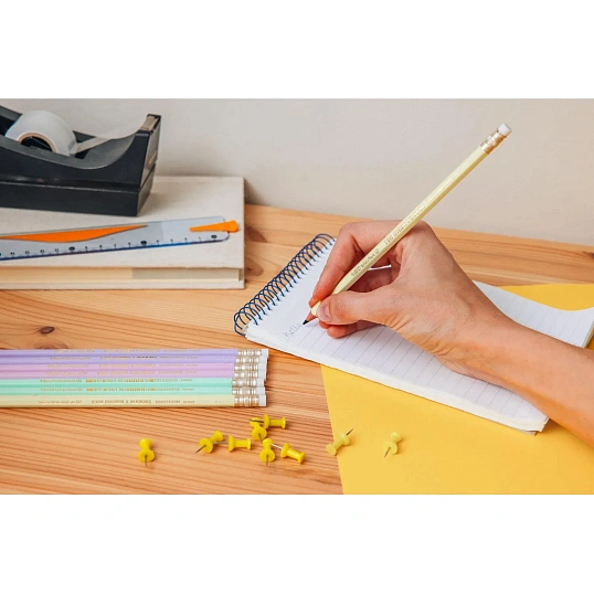 Карандаш Ч/Г BIC Evolution Pastel с ластиком, в асс,518306