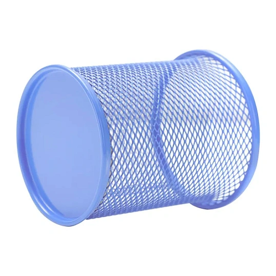 Подставка-стакан Deli d90x102 мм круглая металл сетка цвет в ассортименте