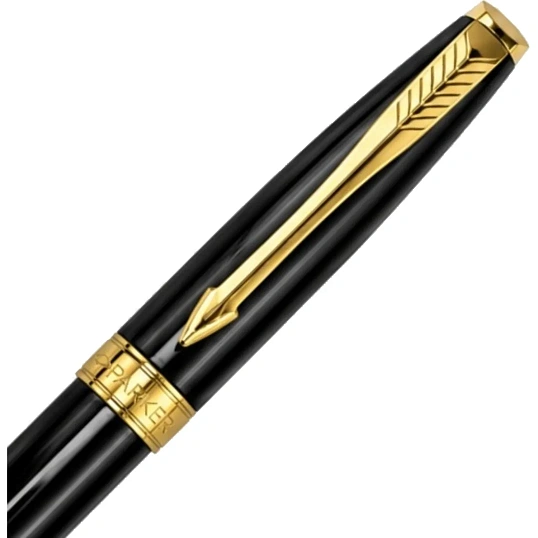 Ручка шариковая Parker Fusion Laque Black GT 1,0мм,кнопочн,синяя,9000034436