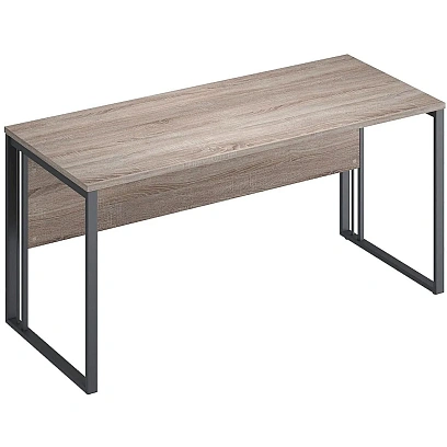 Стол Комус Мебель К-Loft 241S016 1580х670х752 дуб сонома темн/черный