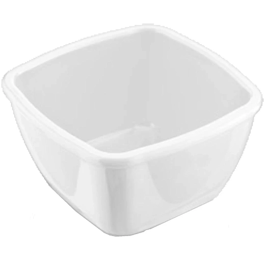 Соусник  50 мл. 50х50 мм. h=30 мм. квадратный, поликарбонат, белый 76871