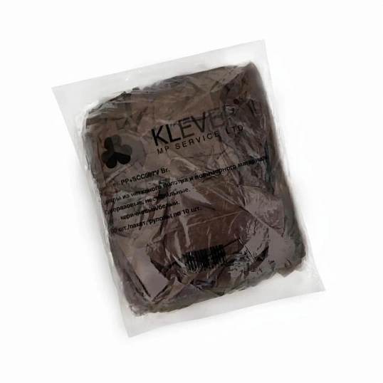 Бахилы спанбонд ламинирован,бело-корич,13гр,50 пар/уп