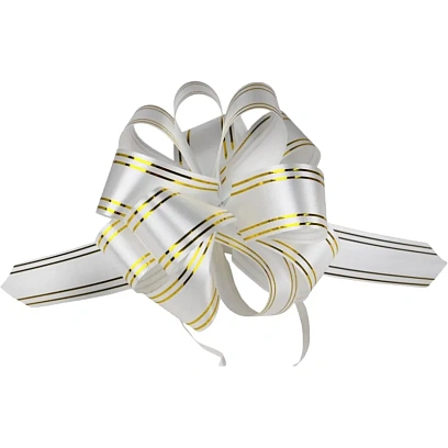 Бант - шар Золотое сечение, 3 см, белый БЛ-6483