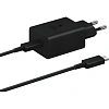 Зарядное устройство сетевое, 45Вт, USB-C+каб, Samsung EP-T4510XBEG(RU/WW)