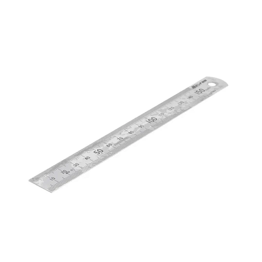 Линейка  измерительная 150х19 мм металлическая Micron 42158