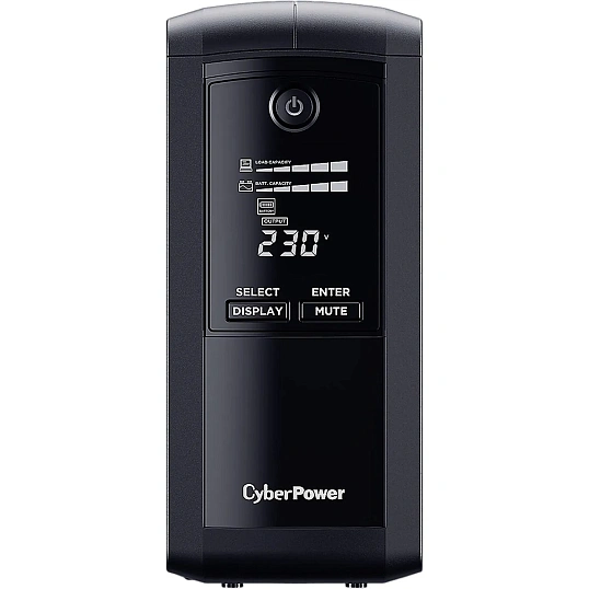 ИБП CyberPower VP700ELCD Line-Int. 700ВА/390Вт USB/RS-232/RJ11/45,4xEURO