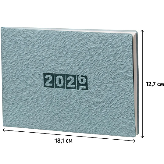 Еженедельник датированный 2026 ESCALADA 181х127мм, 64л, мятный 70345