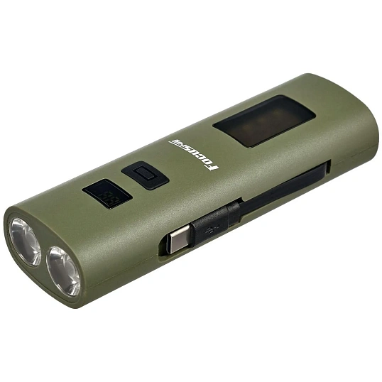 Фонарь велосипедный FOCUSray 1335 акку 2000мАН.цифровой дисплей,USB кабель